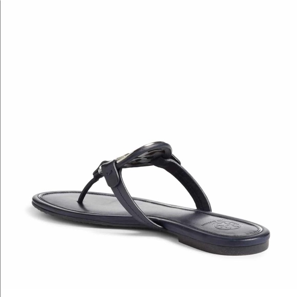 Tory Burch Metal Miller navy sandals - Picture 3 of 8